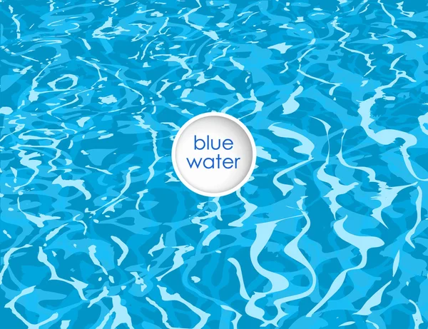 Fondo azul de agua limpia — Vector de stock