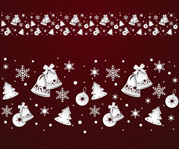 Frontière de Noël — Image vectorielle