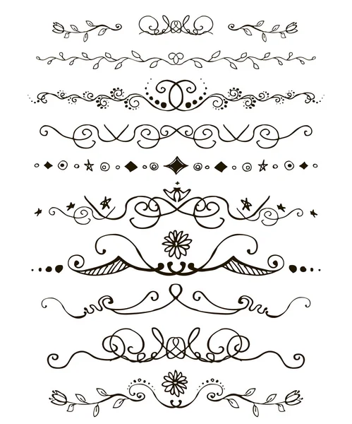 Frontera de Doodles — Vector de stock