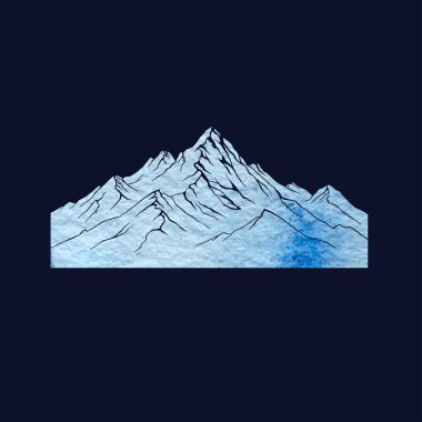 Dağ vektör tasarım şablonu