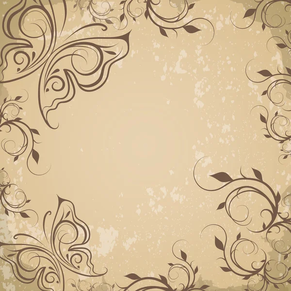 Vintage background with a pattern — Stock Vector