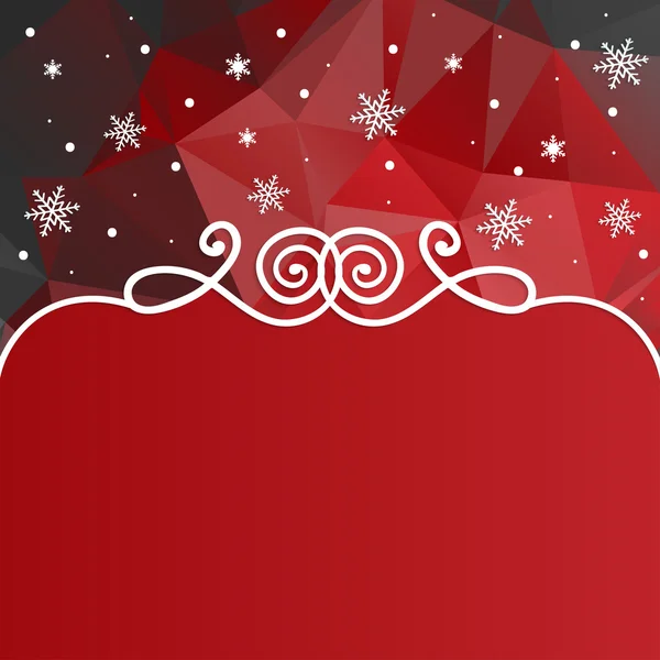 Weihnachten roter Hintergrund — Stockvektor