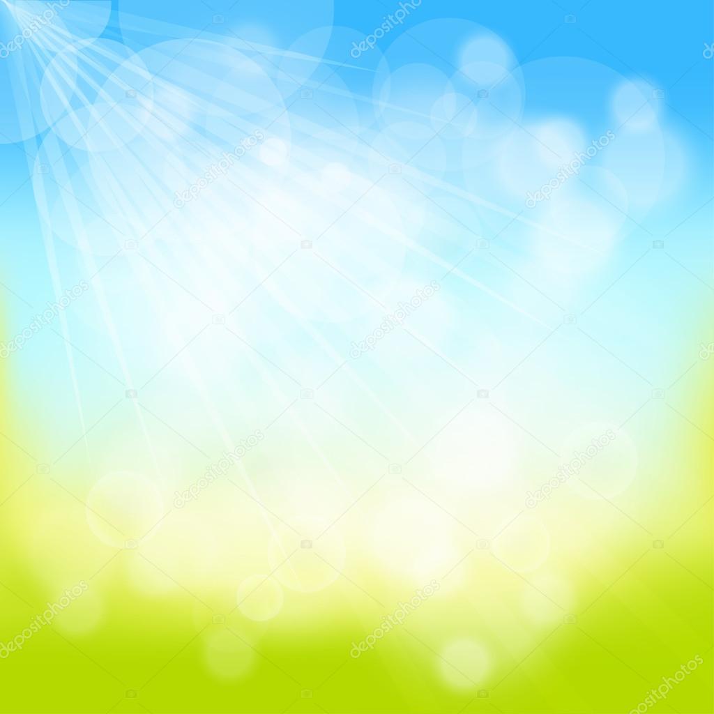 Spring blurred background