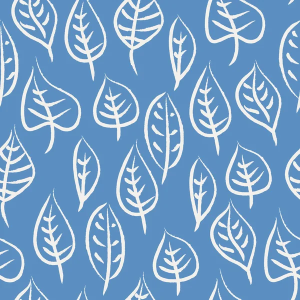 Seamless pattern with leaves — Stock Vector