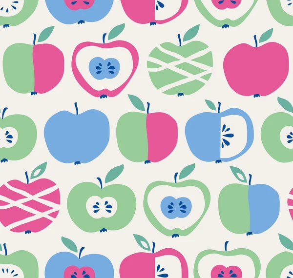 苹果无缝图案 — 图库矢量图片