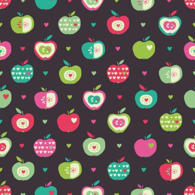 elma ve kalpleri ile Seamless Modeli