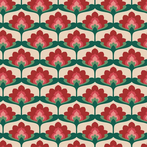 Άνευ ραφής vintage λουλούδι μοτίβο — Διανυσματικό Αρχείο