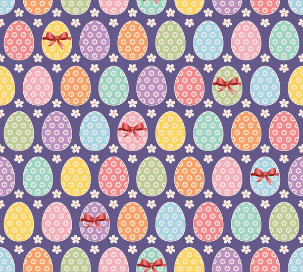 Motif de Pâques sans couture — Image vectorielle