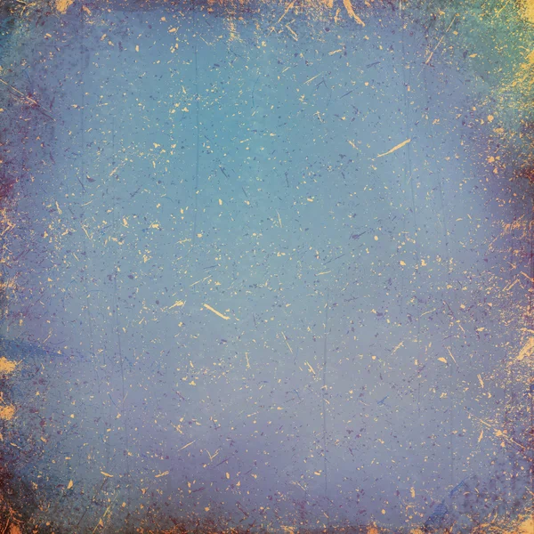 Modré zažloutlé grunge pozadí — Stock fotografie