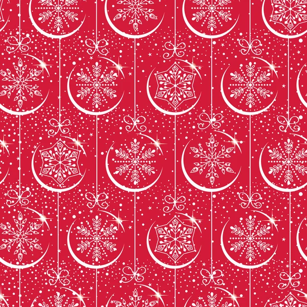 Naadloos kerstpatroon — Stockvector