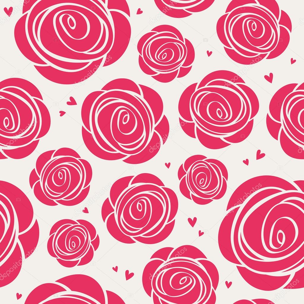 seamless roses pattern