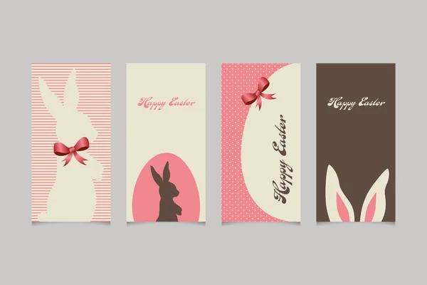 Conjunto de tarjetas de Pascua — Archivo Imágenes Vectoriales