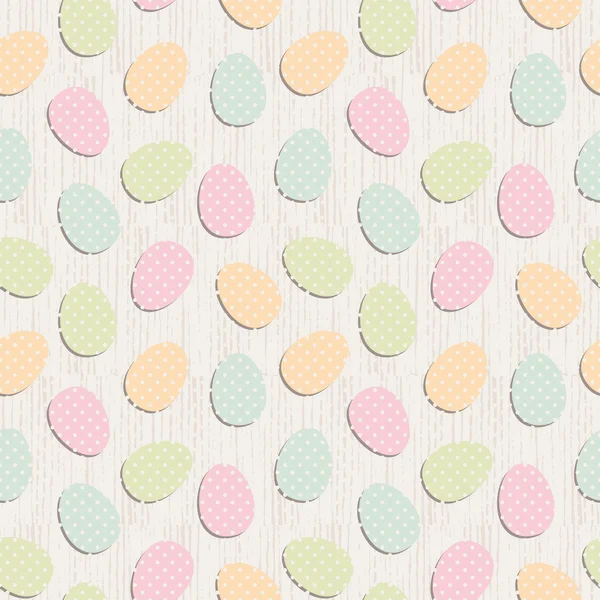 Seamless easter pattern with easter eggs — Stock Vector