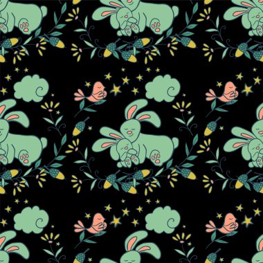 Scene from the night life of the forest