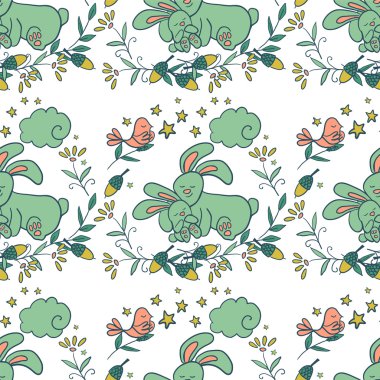 Scene from the night life of the forest