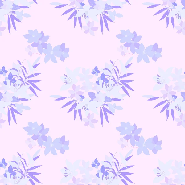 Lily ve arabis çiçekli tebrik kartı