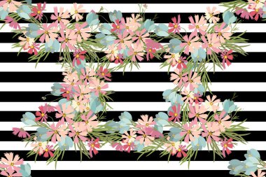 Çiçek Çiğdem ve cosmos arka plan