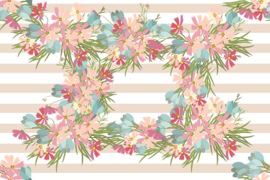 Çiçek Çiğdem ve cosmos arka plan