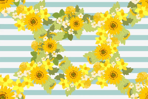 Primavera floral fundo — Vetor de Stock