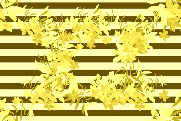 Floral lírio arábis fundo — Vetor de Stock