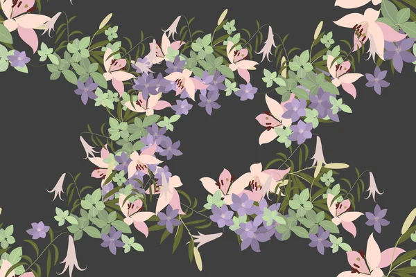 Blütenlilie Arabischer Hintergrund — Stockvektor