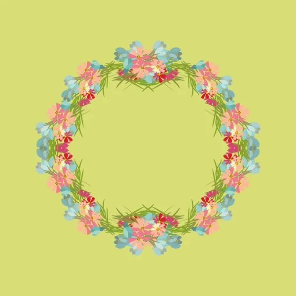 Bloemen wenskaart — Stockvector