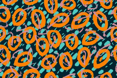 Retro vintage 80 Memphis tarzı moda illüstrasyon. 