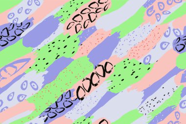 Retro vintage 80 Memphis tarzı moda illüstrasyon. 