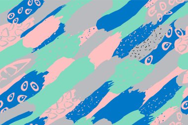 Retro vintage 80 Memphis tarzı moda illüstrasyon. 