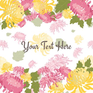 Dekoratif çiçek el çekilmiş 