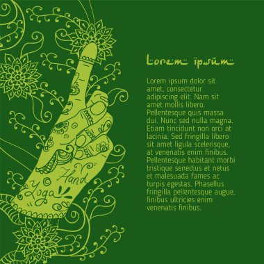  Öğe yoga bronşit mudra eller