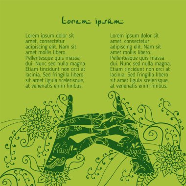  Öğe yoga merdiven cennet Tapınağı mudra eller