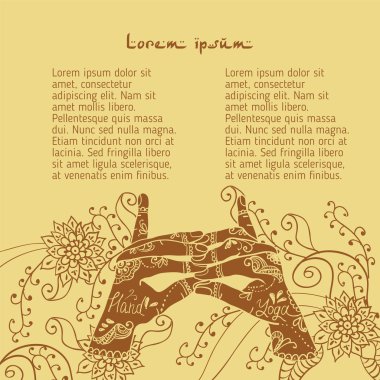  Öğe yoga merdiven cennet Tapınağı mudra eller