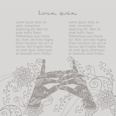  Öğe yoga merdiven cennet Tapınağı mudra eller