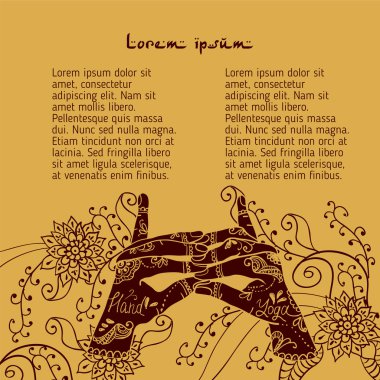  Öğe yoga merdiven cennet Tapınağı mudra eller