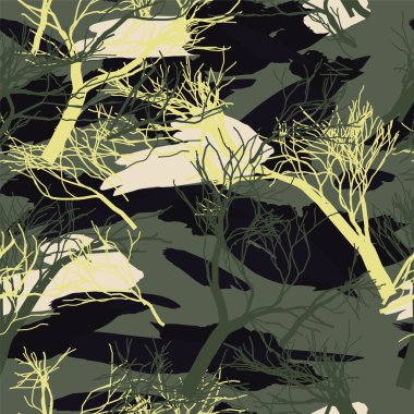 askeri kamuflaj doku