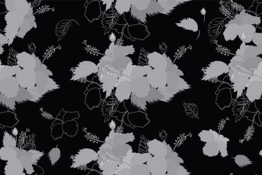 Dikişsiz ebegümeci çiçek deseni