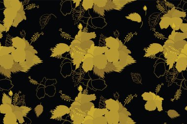 Dikişsiz ebegümeci çiçek deseni