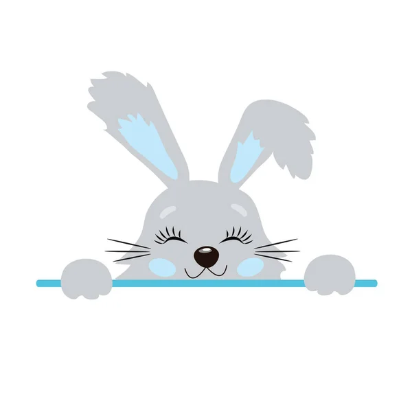 Cute Little Easter Bunny Vector Ilustração — Vetor de Stock