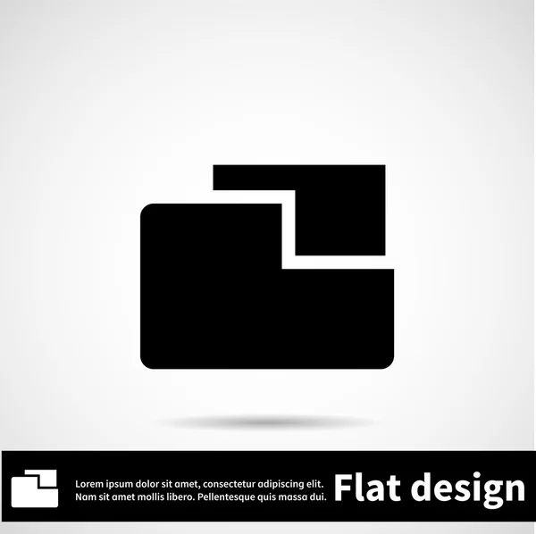 Icon flat design — Stock Vector