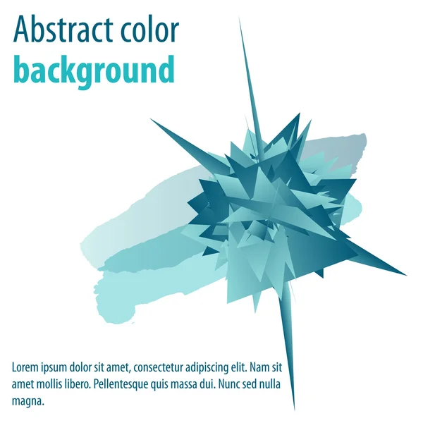 Color en una ilustración abstracta de un diseño moderno — Vector de stock