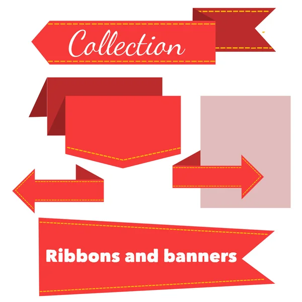 Коллекция баннеров ретро-лент — стоковый вектор