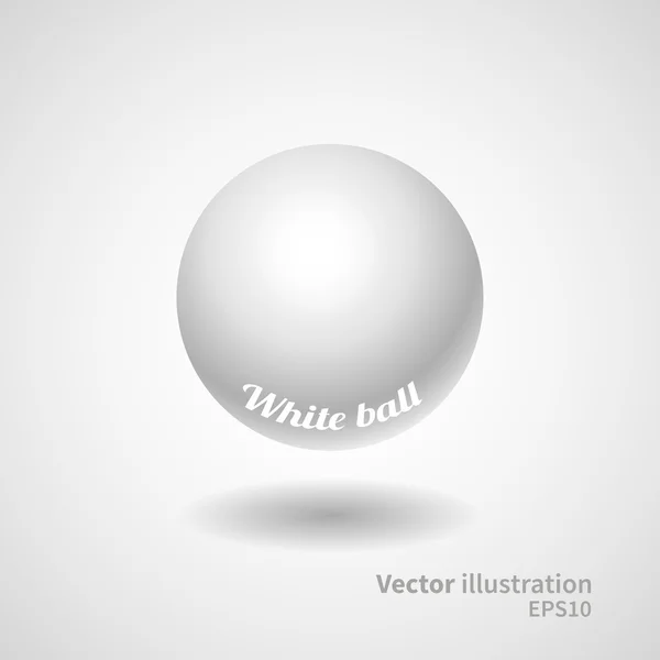 White globe — Stock Vector