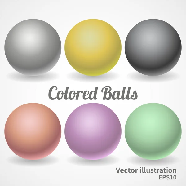 Collection of balls — Stock Vector