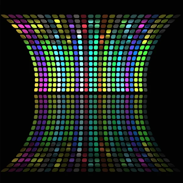 Barre musicale colorée montrant le volume — Image vectorielle