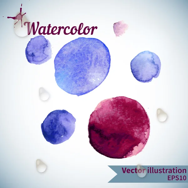 Watercolor design element — Stock Vector