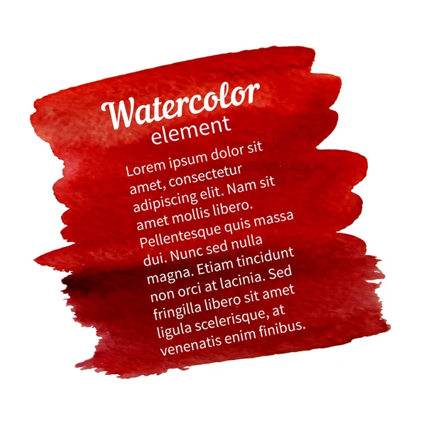 Elemento de design aquarela —  Vetores de Stock