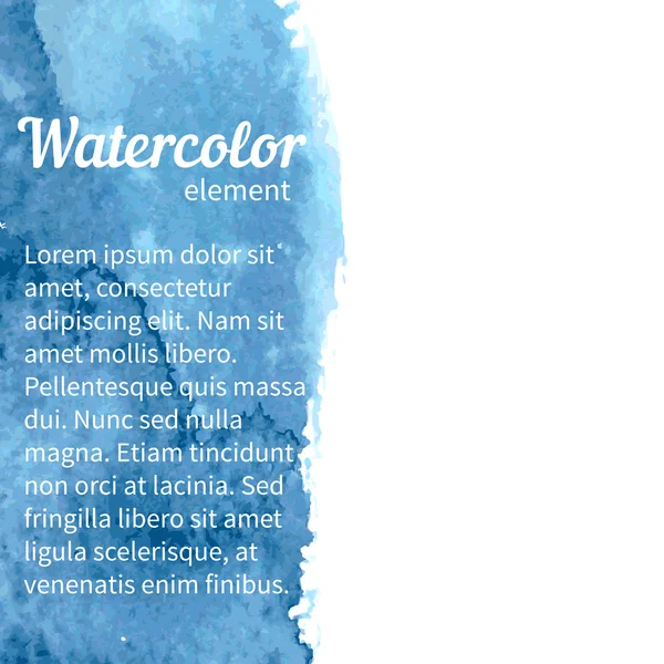 Elemento de design aquarela —  Vetores de Stock