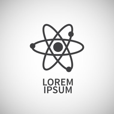 Simge düz öğe tasarım atom