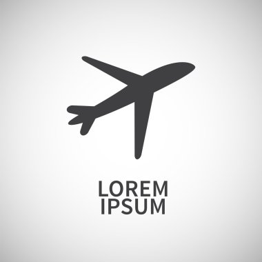 Simge düz öğe tasarım uçak